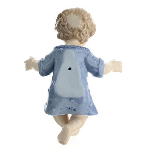 Statua Bambinello porcellana colorata Navel 15 cm 4