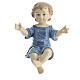 Baby Jesus statue in colored porcelain Navel 15 cm s1