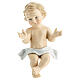 Baby Jesus figurine in colored porcelain 15x10 cm s1