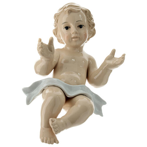 Statue Enfant Jésus porcelaine Navel 30 cm 1