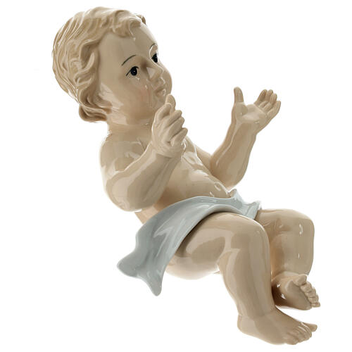 Statue Enfant Jésus porcelaine Navel 30 cm 3