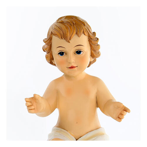 Statue of the Infant Jesus, painted resin, 15 cm 2