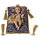 Resin Baby Jesus statue with cushion 25 cm s1