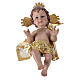 Resin Baby Jesus statue with cushion 25 cm s2