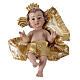 Infant Jesus with blue and golden pillow, 10 cm s3