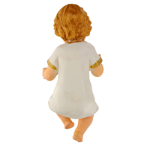 Gesù bambino h reale 30 cm presepe resina 5