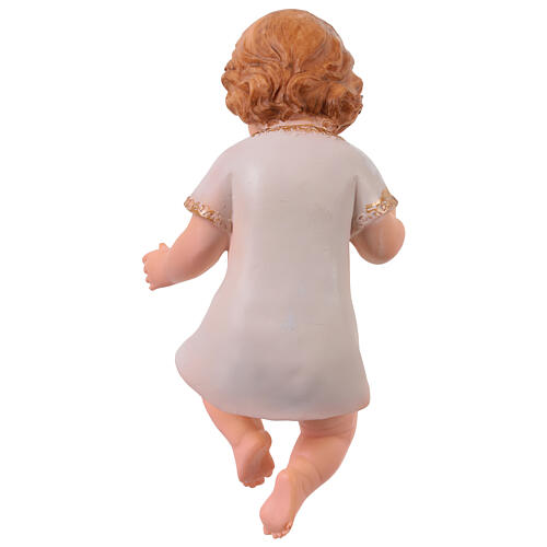 Gesù bambino in resina colorata cm 20 4