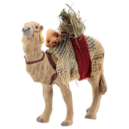Nativity scene accessory, Camel standing up with harness 10 cm 3