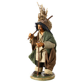 Pilgrim with bundle 10 cm for nativity scene