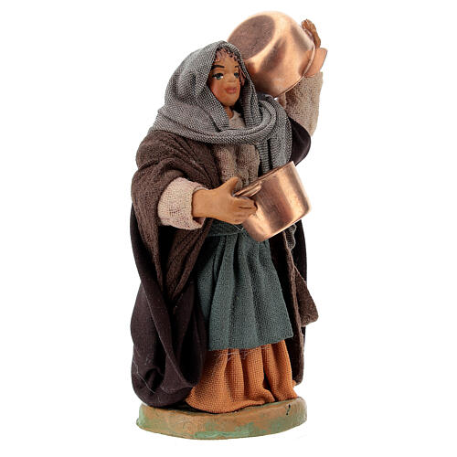 Nativity scene figurine, Woman with pots 10 cm 3