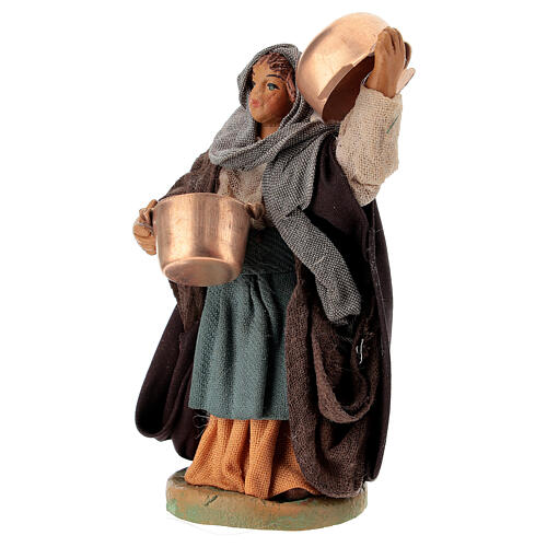 Femme avec casserole crèche Napolitaine 10 cm 2