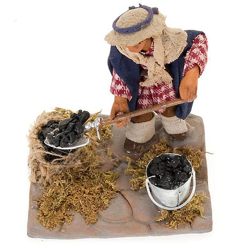 Charcoal burner 10 cm for nativity scene 3