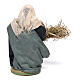 Woman with basket and straw 10 cm for nativity set s4
