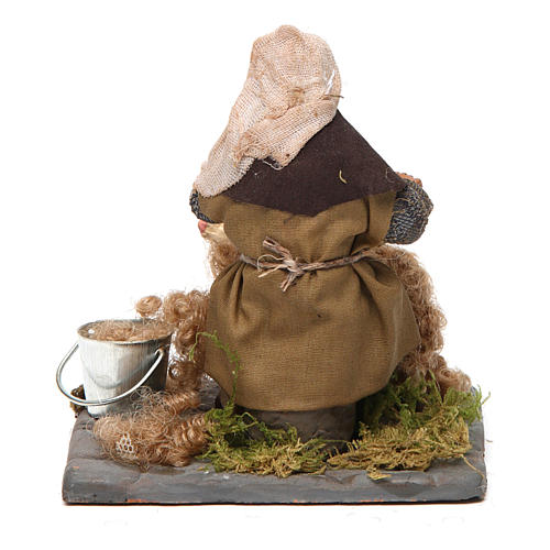 Shearer with sheep 10 cm for nativity set 4