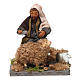 Shearer with sheep 10 cm for nativity set s1