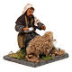 Tosatore con pecora 10 cm s3