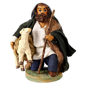 Pastor con oveja 10cm.