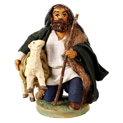 Shepherd with small sheep 10 for nativity set 1