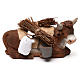Ox seated and harness 10 cm for nativity set s1