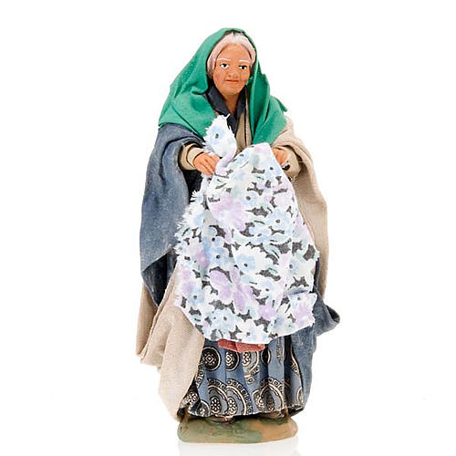 Nativity set accessory Woman with cloth 14 cm 1