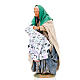 Nativity set accessory Woman with cloth 14 cm s4