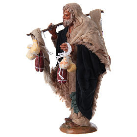 Pilgrim with cold cuts and cheeses 14 for nativity set