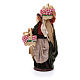 Woman with baskets of bread 14 cm nativity set s2