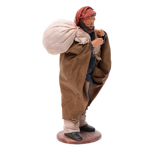 Coalman with sack for nativity scene 14 cm 4