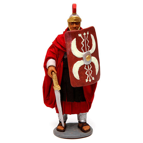 Soldado com espada para presépio napolitano figuras 14 cm altura média 1