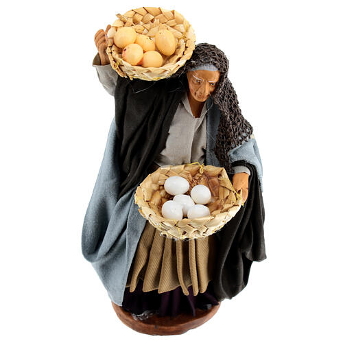 Mujer con cestos de huevos 14 cm. 2