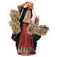 Countrywoman with straw bundles for nativity scene 14 cm s1