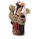 Countrywoman with straw bundles for nativity scene 14 cm s2