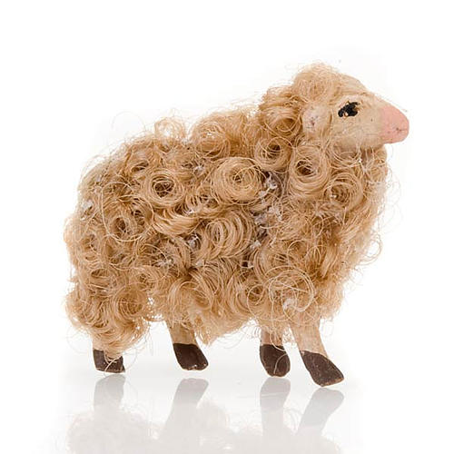 Sheep head high 8 cm nativity set 1