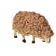 Mouton laine tête baisée crèche 10 cm s6