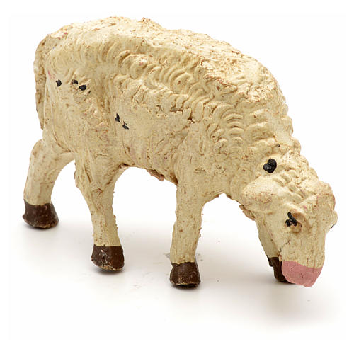 Sheep head down 10 cm nativity set 3
