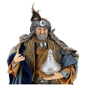 Reis Magos para presépio napolitano figuras 30 cm altura média