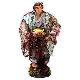 Neapolitan nativity figurine, fisherman 30cm