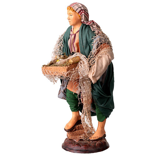 Santon pécheur 30 cm crèche Napolitaine 4