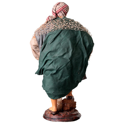 Pescatore 30 cm presepe napoletano 6