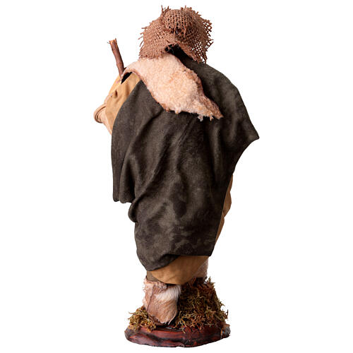 Pastore con bastone 30 cm presepe Napoli 5