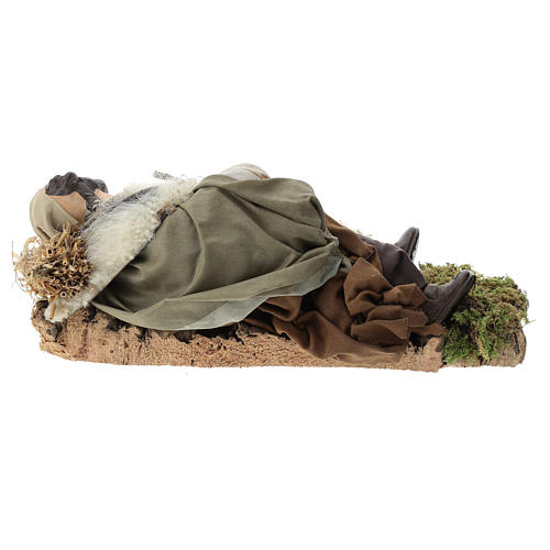 Neapolitan nativity figurine, resting traveler 30cm 5