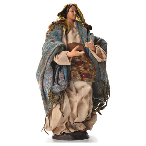 Neapolitan nativity figurine, pregnant woman 30cm 8