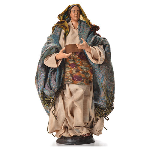 Neapolitan nativity figurine, pregnant woman 30cm 1