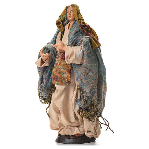Neapolitan nativity figurine, pregnant woman 30cm 2