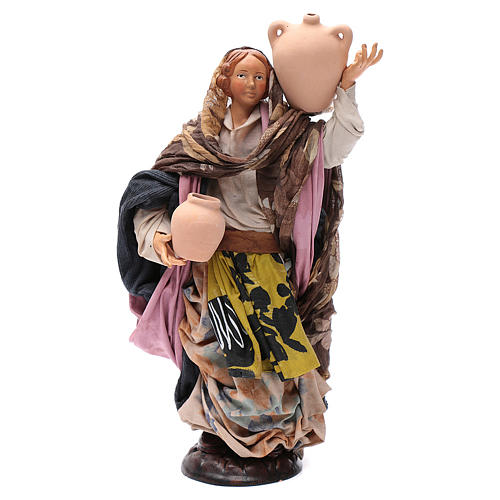 Santon femme avec pot 30 cm crèche Napolitaine 1