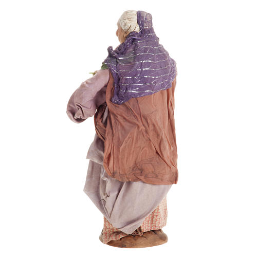 Mujer con cesta de fruta 30 cm. pesebre napolitano. 6