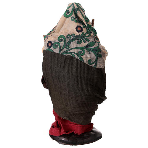 Donna con lanterna 18 cm presepe Napoli 5