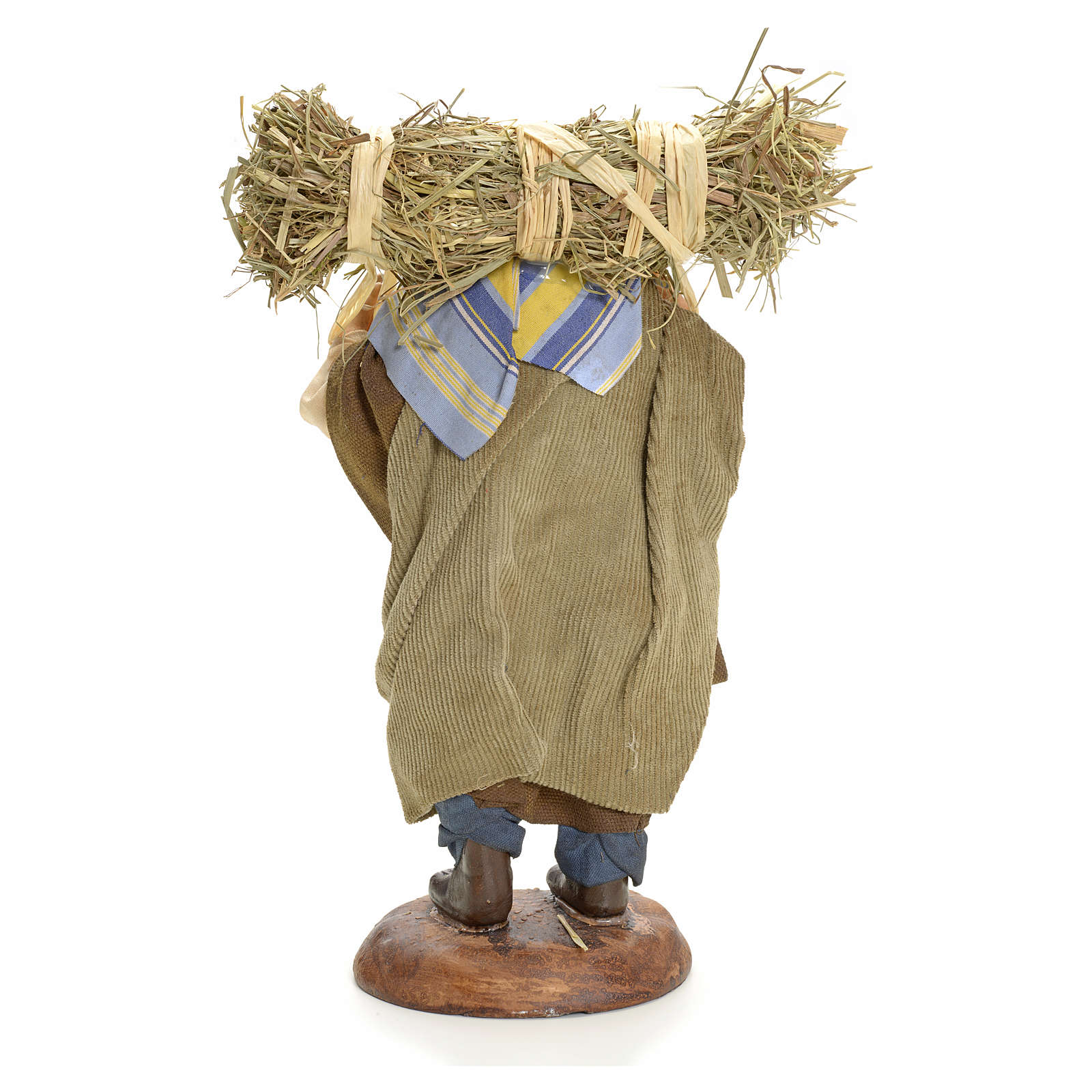 Figurine Crèche Jeune Paysanne Moranduzzo 10 Cm - Sculpteur M. Landi, Peinture Main, Made In Italy - 7