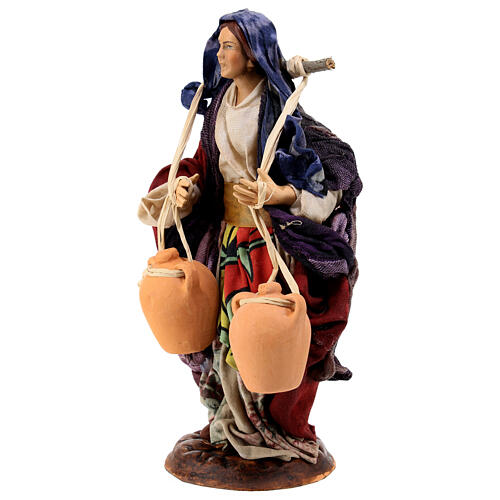 Neapolitan nativity figurine, female water carrier 18cm 2