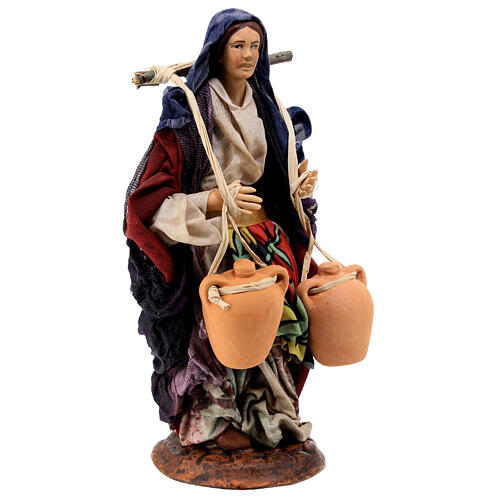 Neapolitan nativity figurine, female water carrier 18cm 3